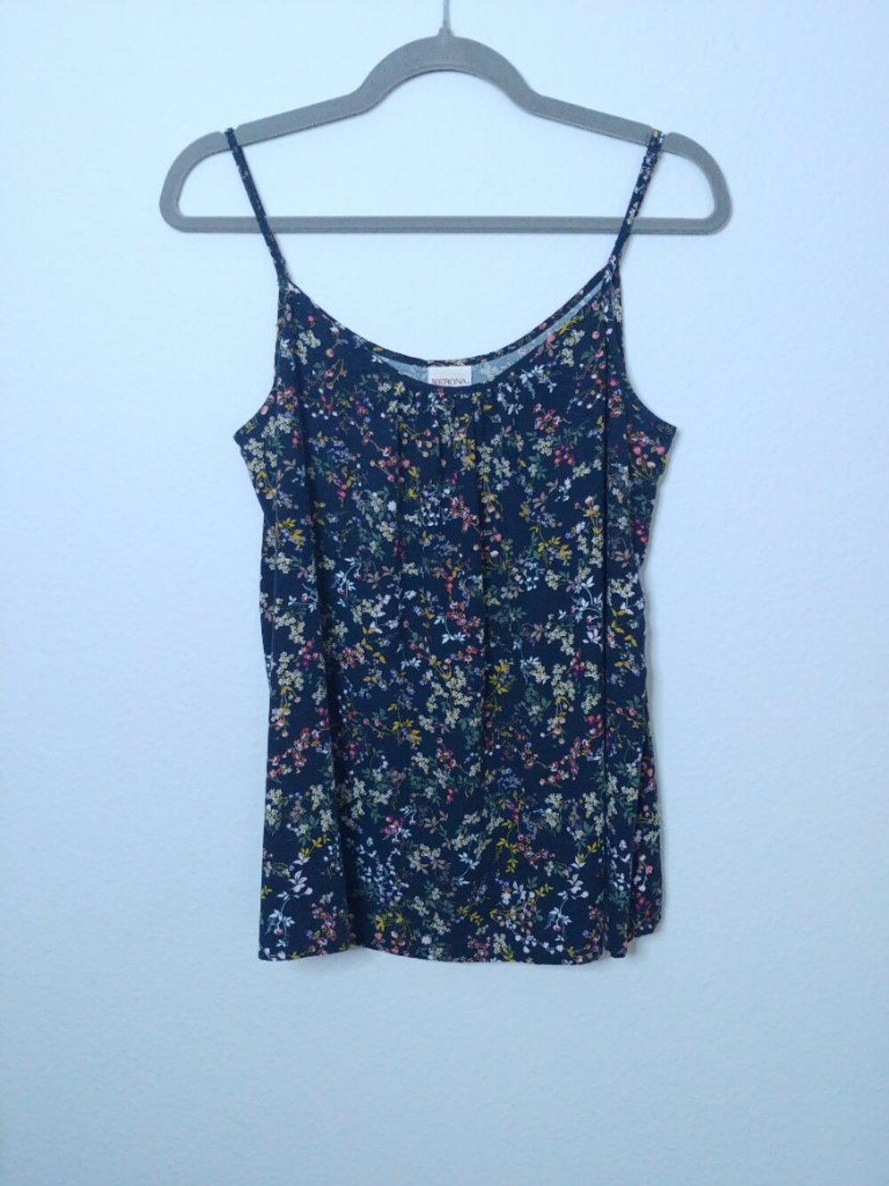 Merona Forest Green Floral Tank Top